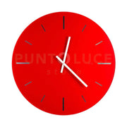 OROLOGIO DA PARETE GRANDE R2 IN CRISTALLO ACRILICO ROSSO