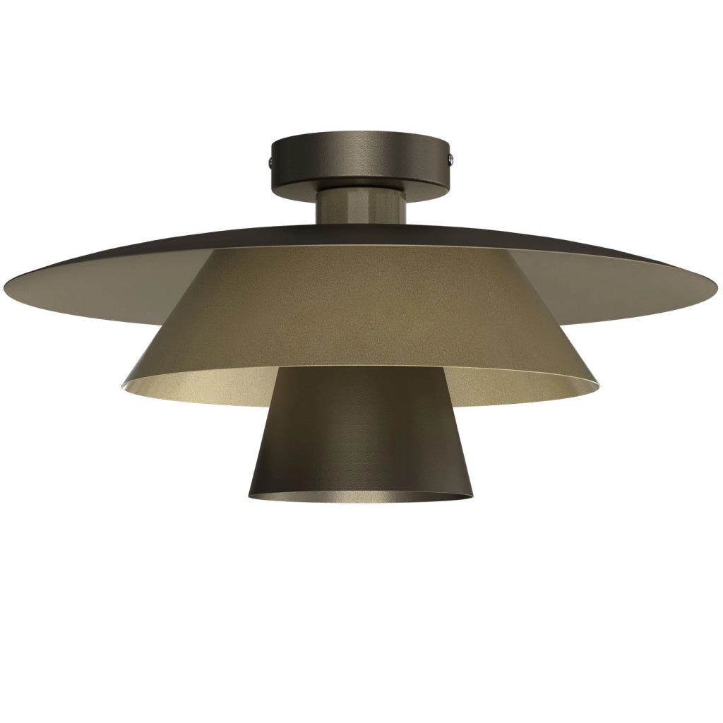 Lampada da soffitto Plato 1xE27 bronzo titanio Luminex