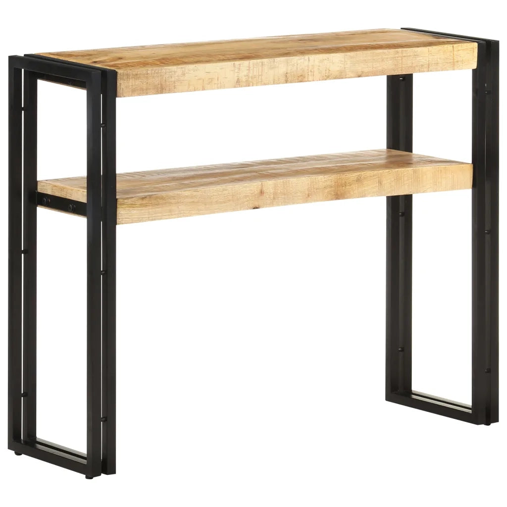 Tavolo Consolle | Tavolo d'Ingresso 90x30x75 cm in Legno di Mango Grezzo
