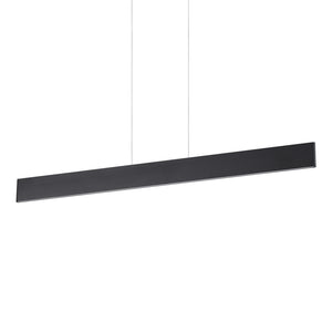 Sospensione Industrial-Minimal Desk Metallo Nero Led 32W 3000K Luce Calda