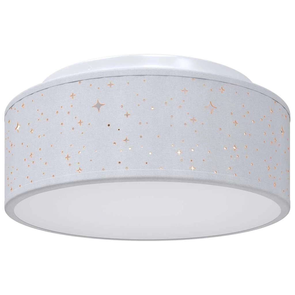 Lampada da soffitto orientabile dal design moderno 30 x 30 x 14 cm illuminazione mirata atmosfera accogliente tessuto grigio 02_0058428