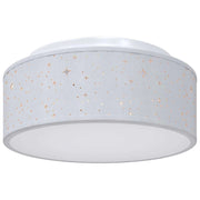 Lampada da soffitto orientabile dal design moderno 30 x 30 x 14 cm illuminazione mirata atmosfera accogliente tessuto grigio 02_0058428