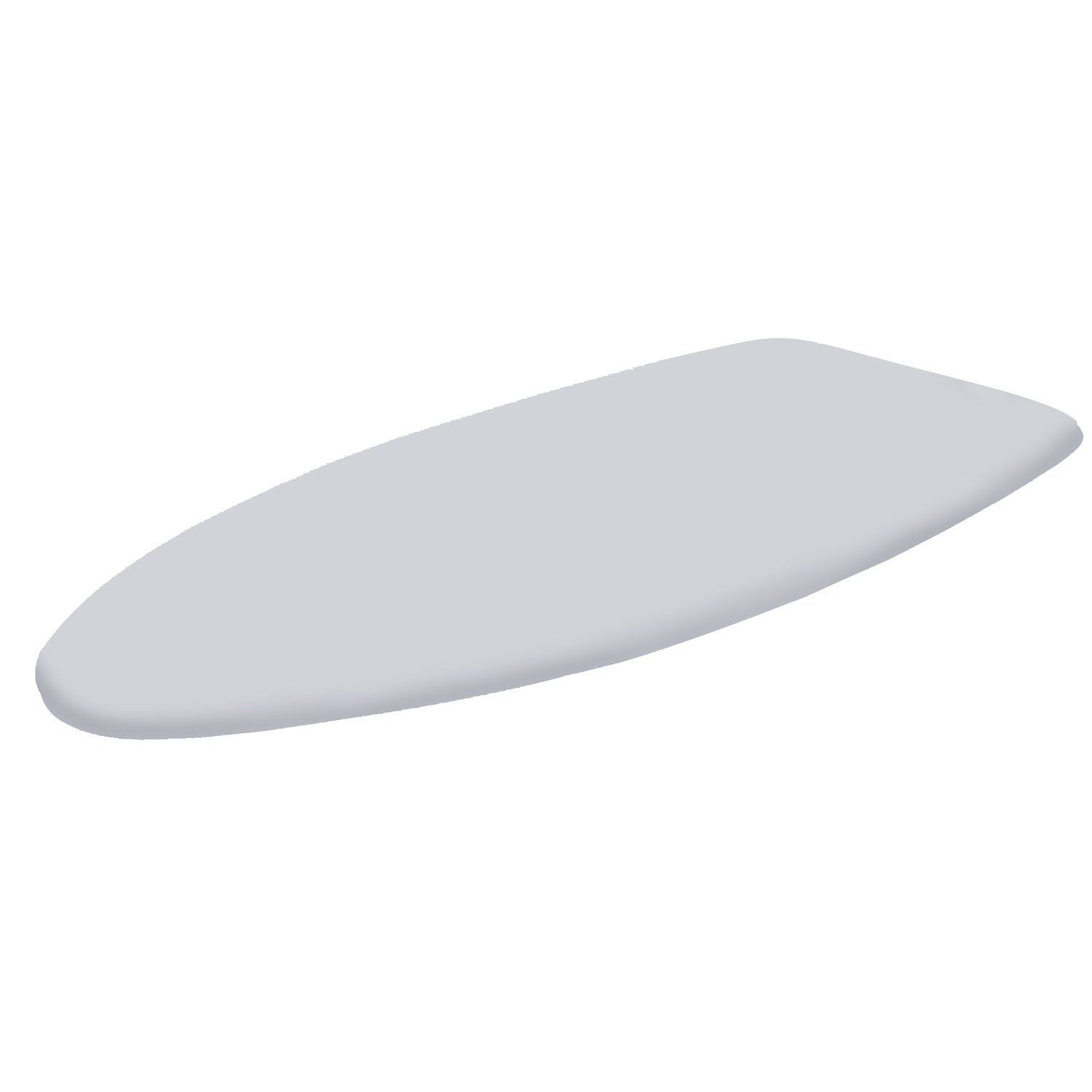 Copriasse Ricambio Asse da Stiro Rugby 125x46 cm Cotone Spugna Feltro Grigio