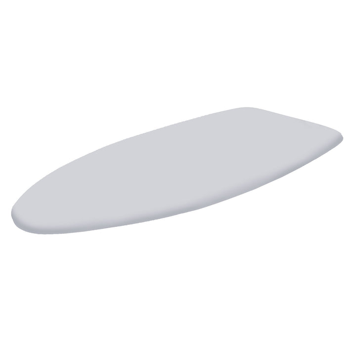 Copriasse Ricambio Asse da Stiro Rugby 125x46 cm Cotone Spugna Feltro Grigio