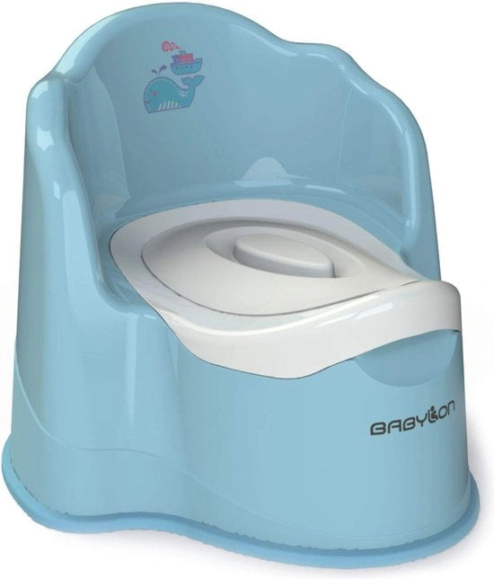 Pot di servizio per bambini con coperchio, vasca rimovibile, grande vasca per bambini, vasca notturna per bambini/occhiali wc, vasca per bambini per ragazzi e ragazze da 1 anno in poi, accessori per bambini, colore blu