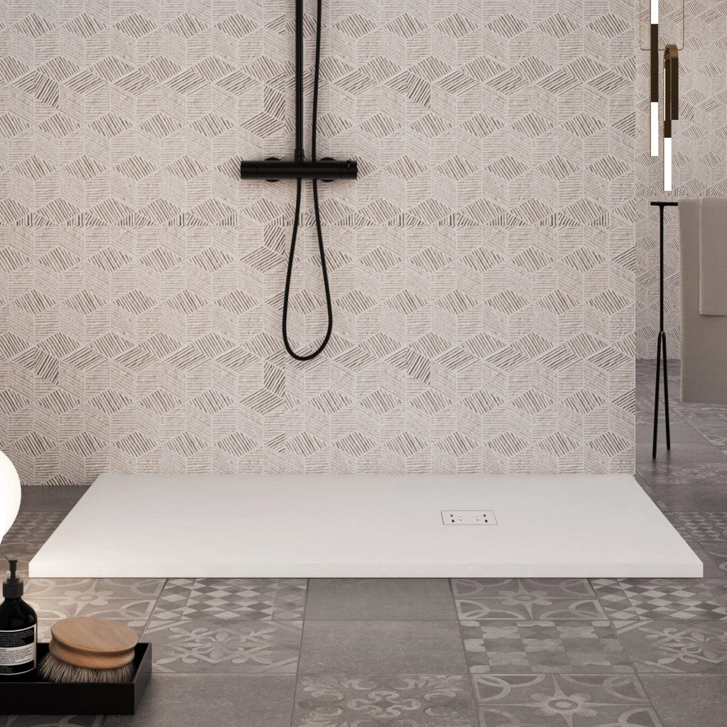 Piatto Doccia 80x170 cm in Pietra Bonussi Canton Bianco