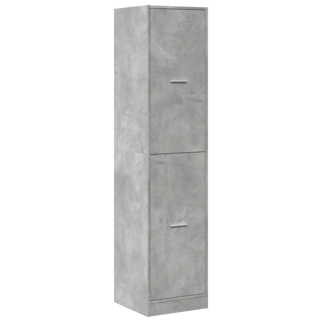 Armadietto da Farmacia Grigio Cemento 40x41x174,5 cm Truciolato 3309648