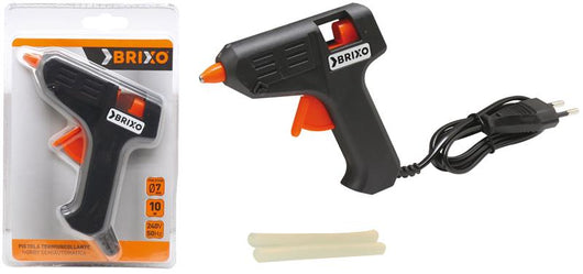 BRIXO PISTOLA TERMOCOLLANTE SEMIAUTOMATICA POTENZA 10W PER CARTUCCE DI COLLA Ø 7MM
