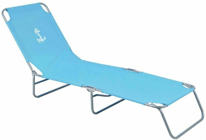 SOB TAORMINA LETTINO SDRAIO BRANDINA PRENDISOLE PIEGHEVOLE AZZURRO 188 X 58 X H25 CM