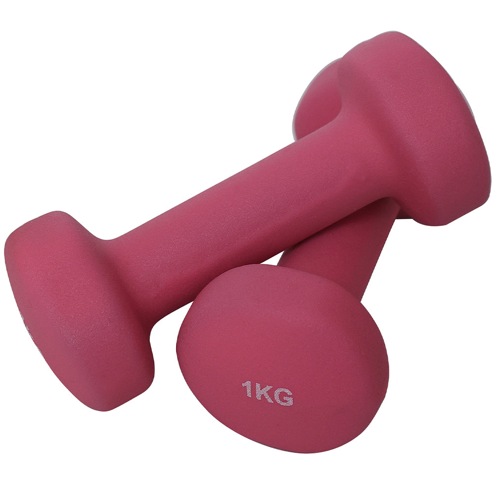 Set Manubri Palestra 6 Pesi Fitness 1kg 2kg 3kg con Supporto Stand Antirumore