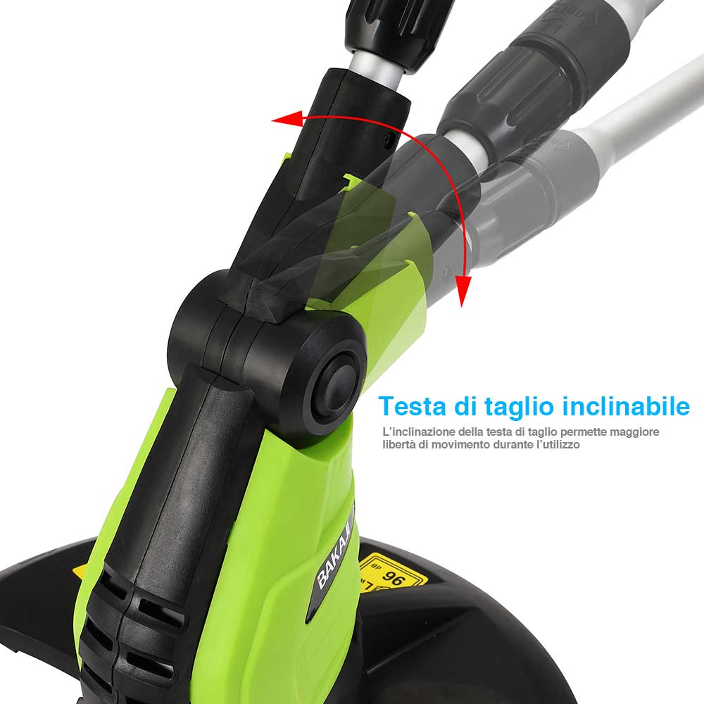 Decespugliatore Elettrico 600W Tagliabordi 32cm Asta Regolabile Prato Giardino