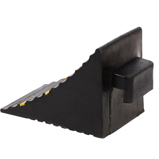 Set 2 Cunei Bloccaruote Fermaruote in Gomma Dura con Catarifrangenti 15T