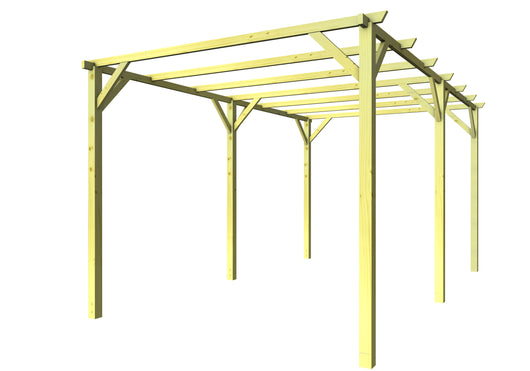 PERGOLA h300x500 cm CON STRUTTURA IN LEGNO PER GIARDINO ED ESTERNI