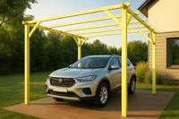 PERGOLA h300x500 cm CON STRUTTURA IN LEGNO PER GIARDINO ED ESTERNI