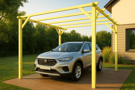 PERGOLA h300x500 cm CON STRUTTURA IN LEGNO PER GIARDINO ED ESTERNI