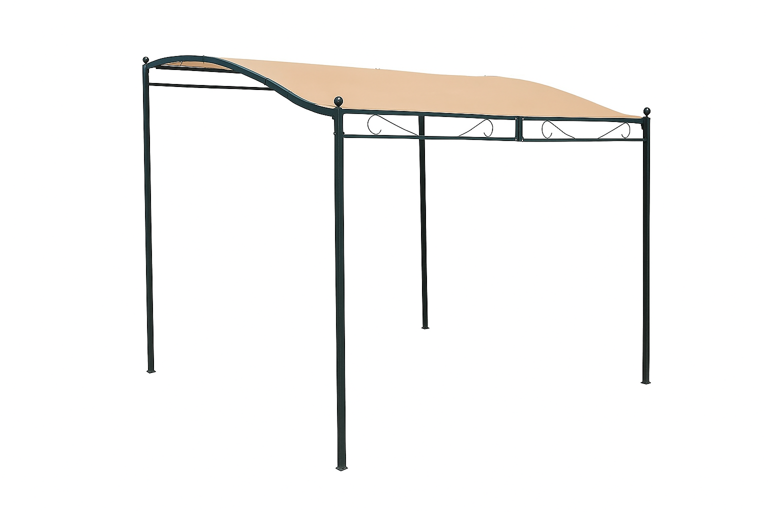 Telo di Copertura 250X300 cm Per Gazebo Veranda SPARTA Beige Ricambio in poliestere