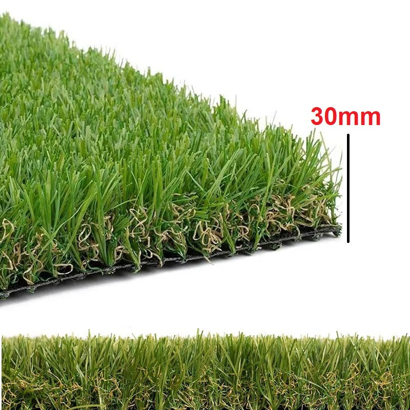 Prato Sintetico Erba finta 30mm Drenante 1x10MT Esterno Giardino Terrazzo Resistente