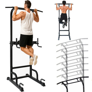 Torre Multifunzione Fitness Ginnastica Calisthenics Barra Trazioni Regolabile