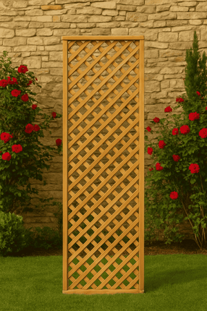 PANNELLO GRIGLIATO FRANGIVISTA RETTANGOLARE 60xh180cm IN LEGNO PER ESTERNO