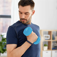 Set Manubri Palestra 6 Pesi Fitness 1kg 2kg 3kg con Supporto Stand Antirumore