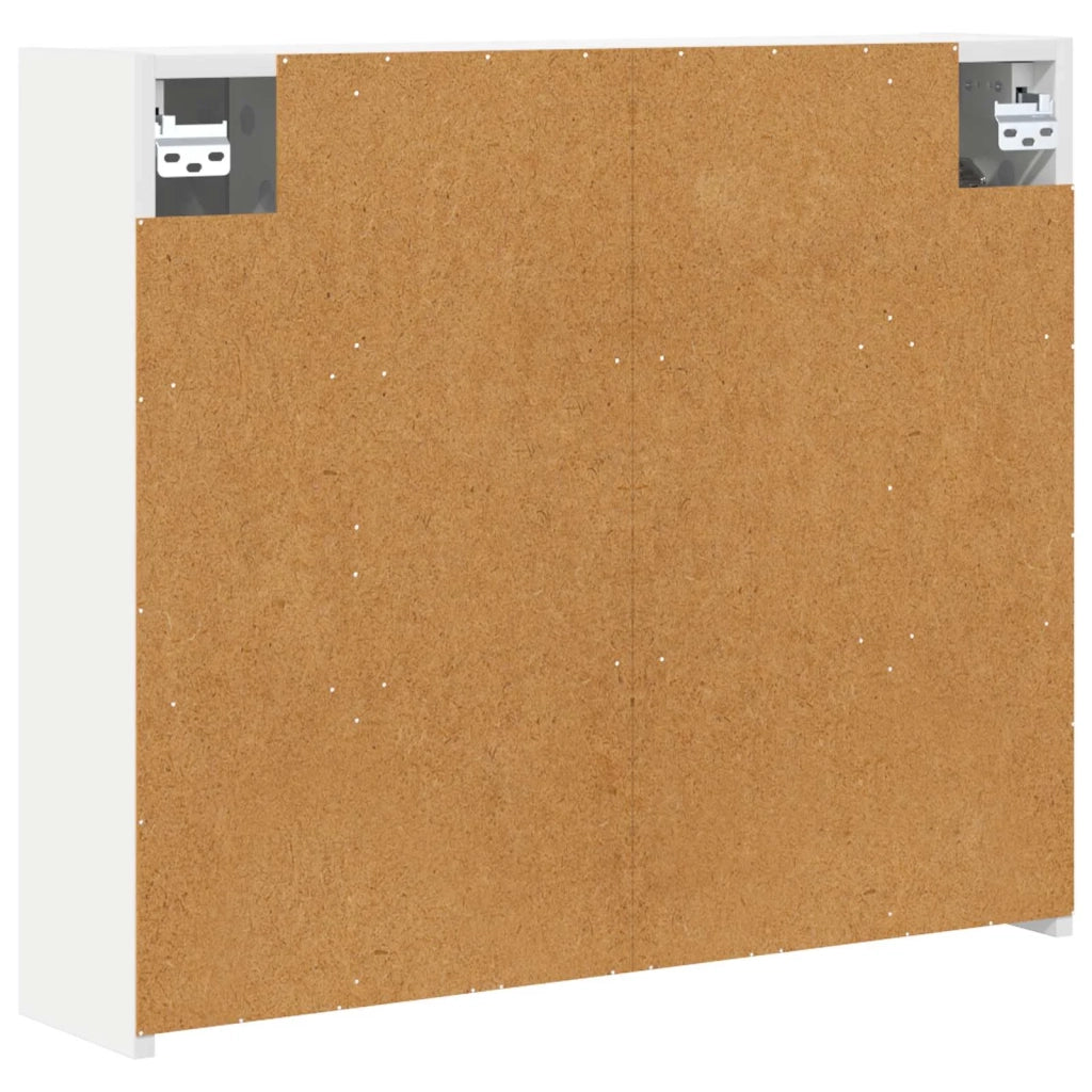 Mobiletto per specchio da bagno Bianco 73,5 x 16 x 62,5 cm