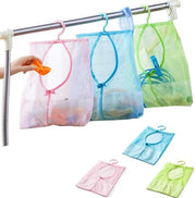 Pacchetto di 3 contenitori per stirare, spazio di appoggio appeso, contenitore multifunzionale con ganci per bagno, armadio, lavatrice (blu, rosa, verde)