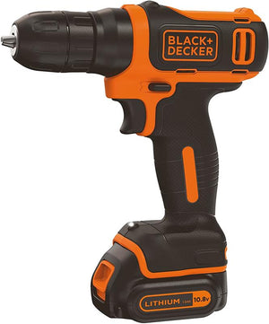 BLACK + DECKER TRAPANO AVVITATORE 10.8V 1 BATTERIA A LITIO
