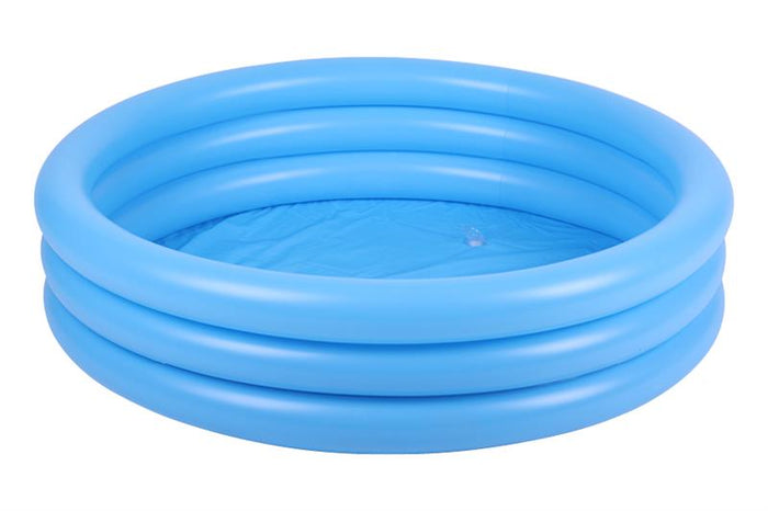 PISCINA GONFIABILE TONDA CON BASE ADATTO PER OGNI ETÀ MATERIALE IN PVC COLORE BLU 100 CM