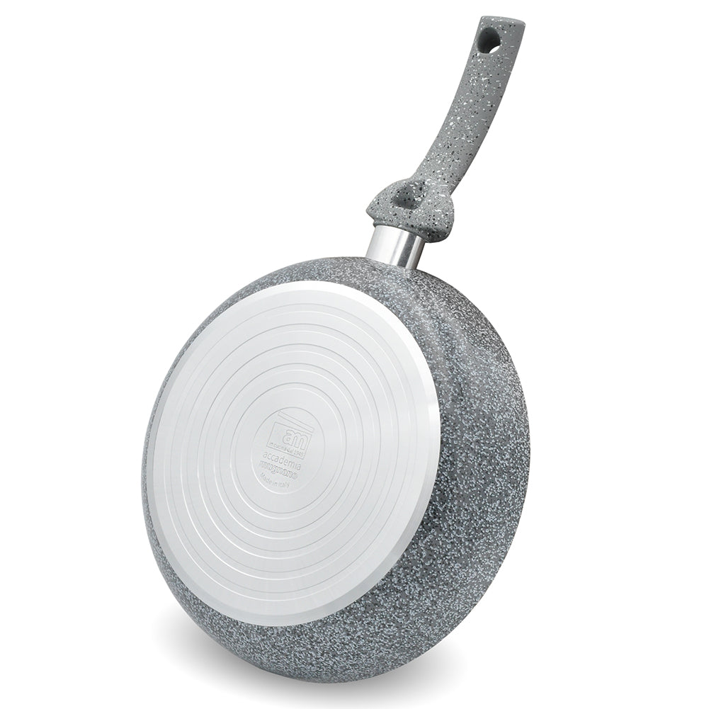 Set Padella 32cm e Bistecchiera 24x24cm Rivestimento Antiaderente Effetto Pietra