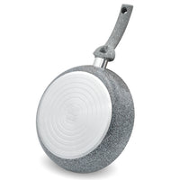 Set Padella 32cm e Bistecchiera 24x24cm Rivestimento Antiaderente Effetto Pietra