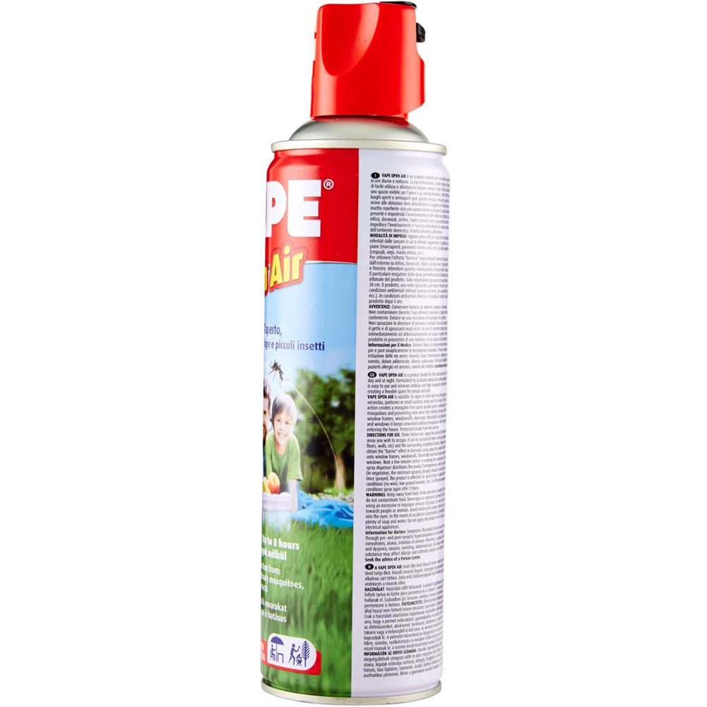 2xVape Open Air Acti Zanza Spray Zanzare Flebotomi e Mosche Interno Esterno 500ml