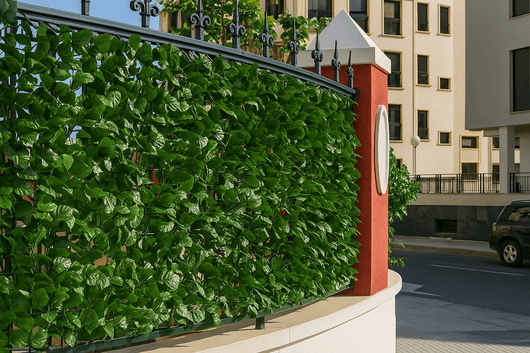 SIEPE ARTIFICIALE MT.20X100H SINTETICA ARELLE SEMPREVERDI LAURO