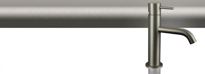 Braccio Doccia in Ottone Sezione Quadrata Nichel Spazzolato Opaco - REMER Rubinetterie