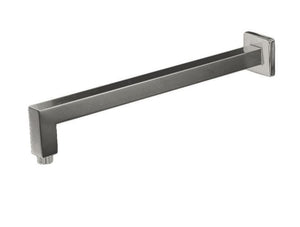 Braccio Doccia in Ottone Sezione Quadrata Nichel Spazzolato Opaco - REMER Rubinetterie