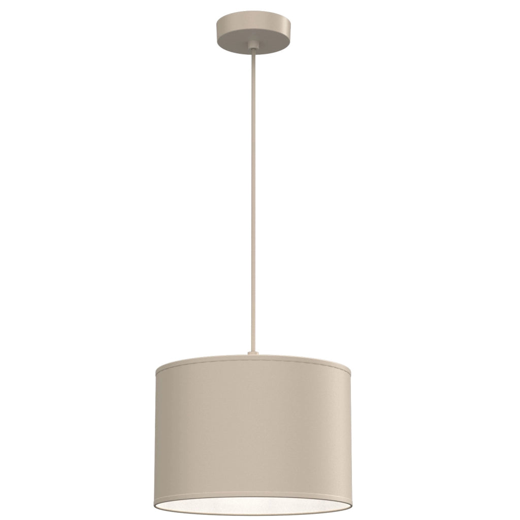 Lampada a sospensione Arden 1xE27 beige tessuto Luminex