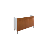 Mobile Sottolavello da Cucina 120x50x69 cm con 2 Ante in Nobilitato Teak