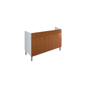 Mobile Sottolavello da Cucina 120x50x69 cm con 2 Ante in Nobilitato Teak