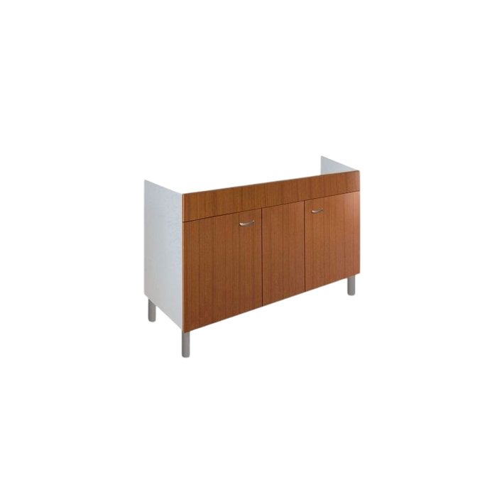 Mobile Sottolavello da Cucina 120x50x69 cm con 2 Ante in Nobilitato Teak