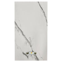 Pensile da Cucina Armadio Sospeso da Parete Design Minimal Bianco Effetto Marmo