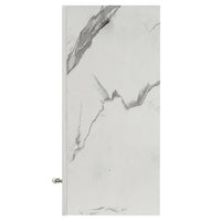 Pensile da Cucina Armadio Sospeso da Parete Design Minimal Bianco Effetto Marmo