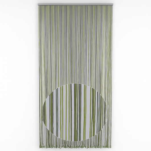 TENDA MOSCHIERA CORDONCINO CM.125X240 VERDE SCURO  ZANZARIERA ANTI MOSCHE