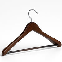 Set 12 Grucce Appendiabiti in Legno con Asta per Pantaloni Organizer Vestiti