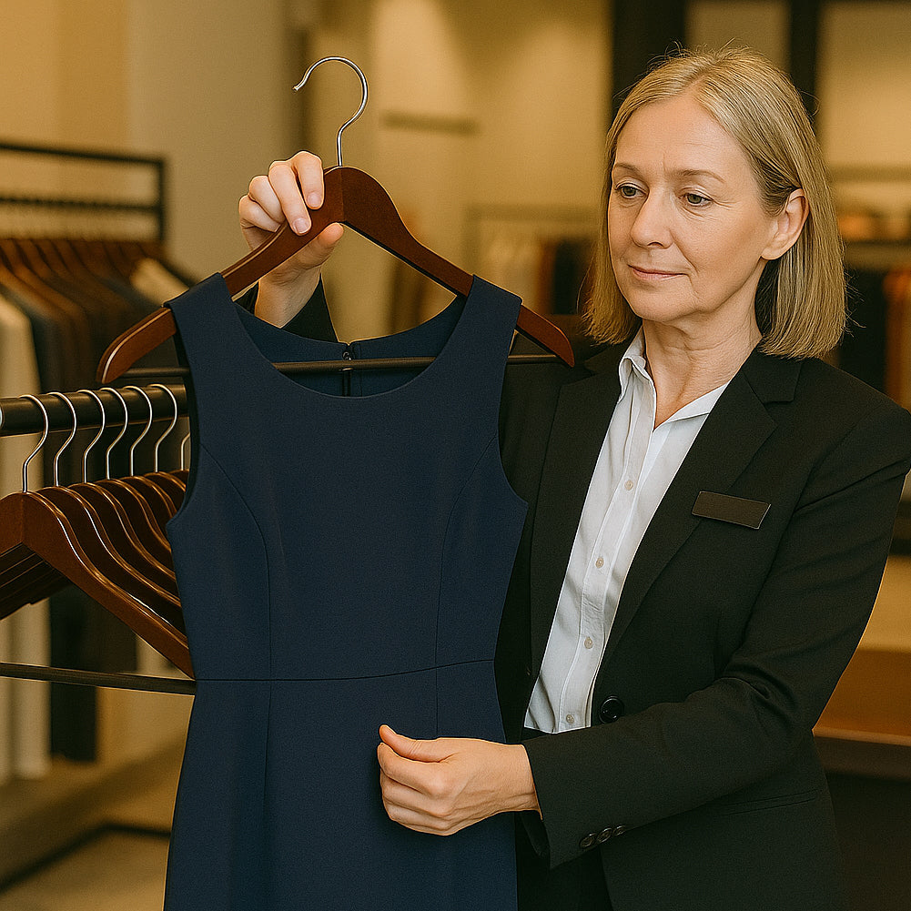 Set 12 Grucce Appendiabiti in Legno con Asta per Pantaloni Organizer Vestiti