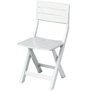 Set 4 sedie pieghevoli in resina Gilda - Arredo Esterno Colore: Bianco