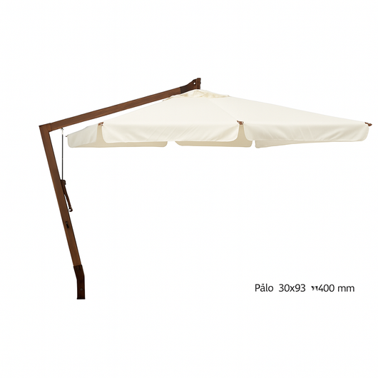 OMBRELLONE LEGNO DECENTRATO ASTER 3X3 PALO 75