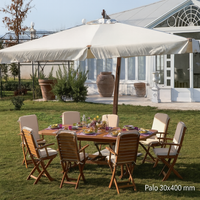 OMBRELLONE LEGNO DECENTRATO ASTER 3X3 PALO 75