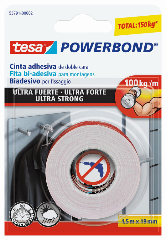 nastro biadesivo tesa powerbond ml.1,5x19mm. cod:ferx.17366
