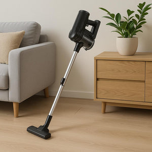 Aspirapolvere 2in1 600W Filtro Hepa Lavabile Scopa Elettrica Compatta Accessori Bianco