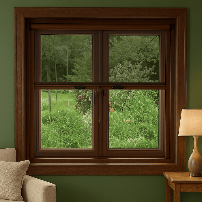 ZANZARIERA IN KIT FINESTRA C/FRENO 80X160 MARRONE