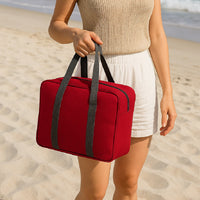 Kit 2 Borse Termiche 24LT 7LT Pratiche Salvaspazio Resistenti, Arancione